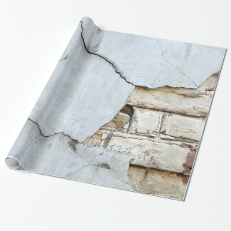 Defekte Betonblock-Wand Geschenkpapier