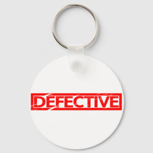 Defekte Briefmarke Schlüsselanhänger