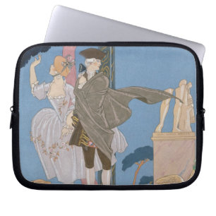 Defekte Herzen, gebrochene Statuen, Illustration Laptopschutzhülle