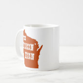 defekte Horn-Tassenorange Kaffeetasse (Vorderseite Links)