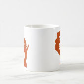 defekte Horn-Tassenorange Kaffeetasse (Mittel)