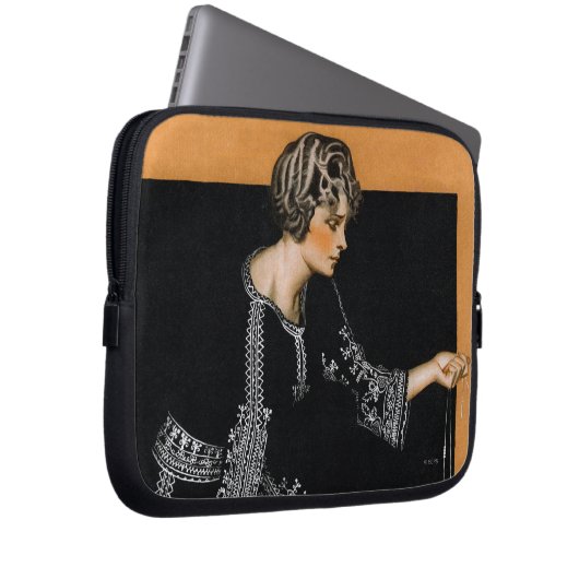 Defekte Perlen-Halskette Laptopschutzhülle (Vorne Rechts)