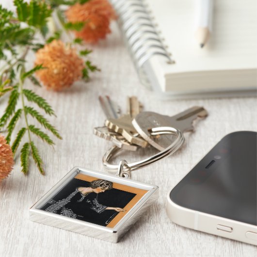 Defekte Perlen-Halskette Schlüsselanhänger (Seite)