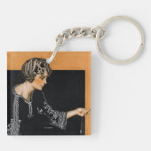 Defekte Perlen-Halskette Schlüsselanhänger (Rückseite)