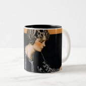 Defekte Perlen-Halskette Zweifarbige Tasse (VorderseiteRechts)