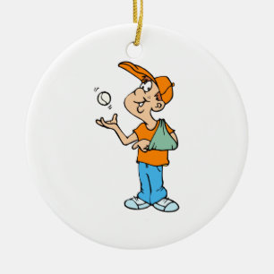 Defekter Arm-Spieler Keramikornament