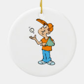 Defekter Arm-Spieler Keramikornament (Hinten)