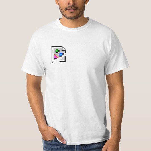 Defekter Bild-Ikonen-T - Shirt (Vorderseite)