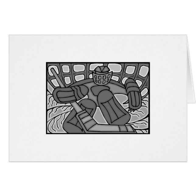 Defekter GlasHockey-Tormann (Vorderseite (Horizontal))