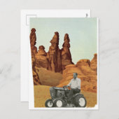 Defekter mähender Plan - Ankündigungspostkarte (Vorne/Hinten)