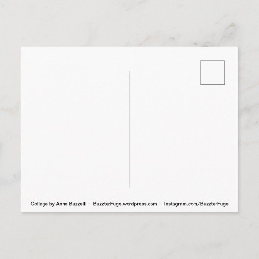 Defekter mähender Plan - Ankündigungspostkarte (Rückseite)