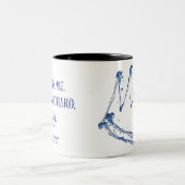 Defekter Prinz mit Zitat Zweifarbige Tasse (Mittel)