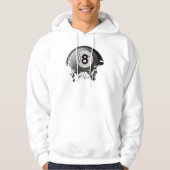 Defekter und gebrochener Ball 8 Hoodie (Vorderseite)