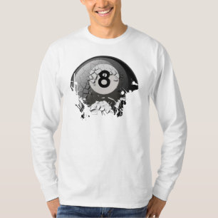 Defekter und gebrochener Ball 8 T-Shirt