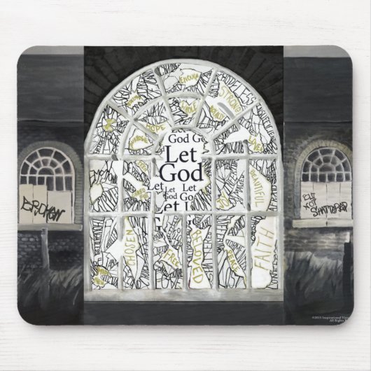 Defektes aber nicht zerbrochenes Mousepad (Vorne)