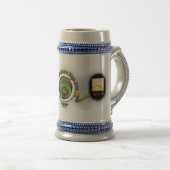 Defektes Fass-Gasthaus Stein Bierglas (VorderseiteRechts)