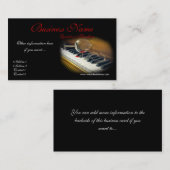 Defektes Glas auf Klavier befestigt Visitenkarten Visitenkarte (Vorne/Hinten)