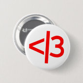 defektes Herz/gültiger Herzknopf Button (Vorne & Hinten)