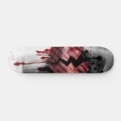 Defektes Herz Skateboard (Horizontal)