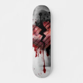 Defektes Herz Skateboard (Vorne)