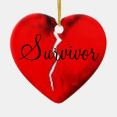 Defektes Herz-Verzierung Keramikornament (Vorne)