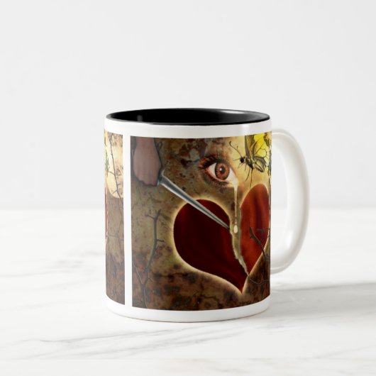 Defektes Herz zum Set Sie frei Tasse (VorderseiteRechts)