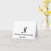 Defektes herziges karte (Gelbe Blume)