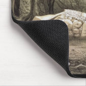 Defektes Mayaidol bei Copan, Guatemala Mousepad (Ecke)