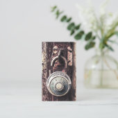 Defektes rostiges amerikanisches visitenkarte (Stehend Vorderseite)