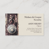 Defektes rostiges amerikanisches visitenkarte (Rückseite)