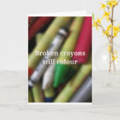 Defektes Zeichenstiftzitat Karte (Gelbe Blume)