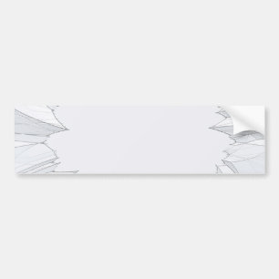 Defektes zerbrochenes Glas Autoaufkleber