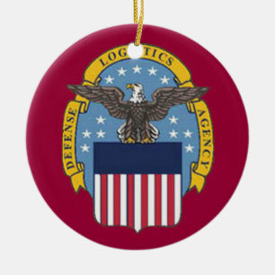 Defence Logistics Agency Custom Christmas Ornament