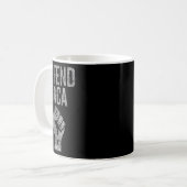 Defend Daca mit Resist Faust Grafik Abgenutzt Kaffeetasse (Vorderseite Links)