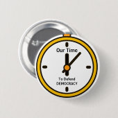 Defend Democracy Button (Vorne & Hinten)