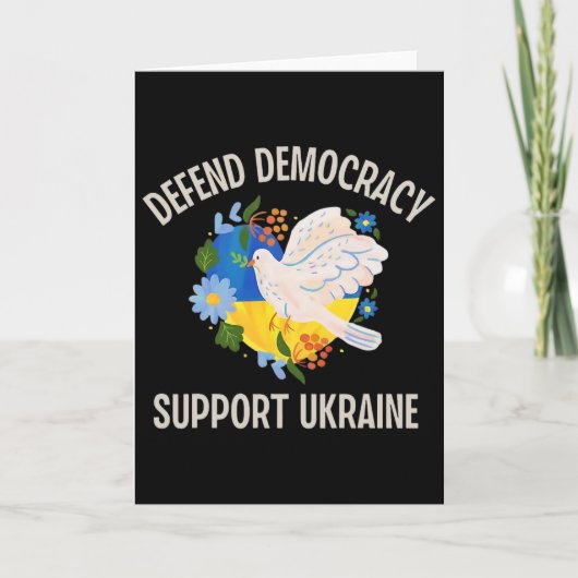 Defend Democracy Support Ukraine  Karte (Vorderseite)