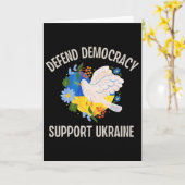 Defend Democracy Support Ukraine  Karte (Gelbe Blume)