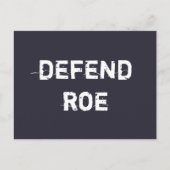 Defend Roe Postkarte (Vorderseite)