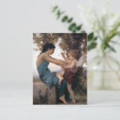 Defending a Heart Against Eros Bougereau Postkarte (Stehend Vorderseite)