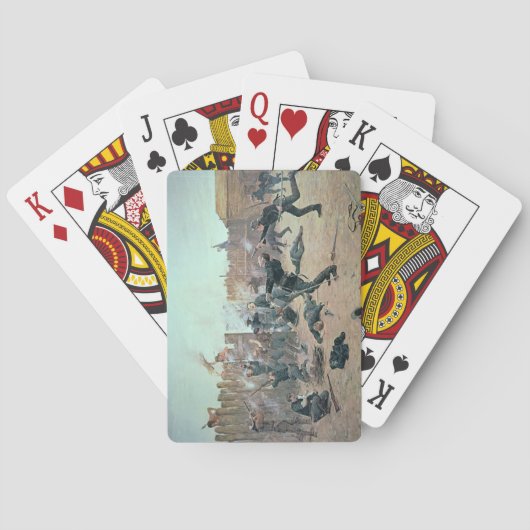 Defending the Fort: Indians attack a U.S. Cavalry Spielkarten (Rückseite)