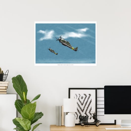 Defending the Reich Fw190 Power Climb Poster (Heimbüro)