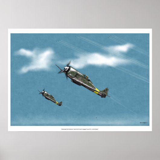 Defending the Reich Fw190 Power Climb Poster (Vorne)