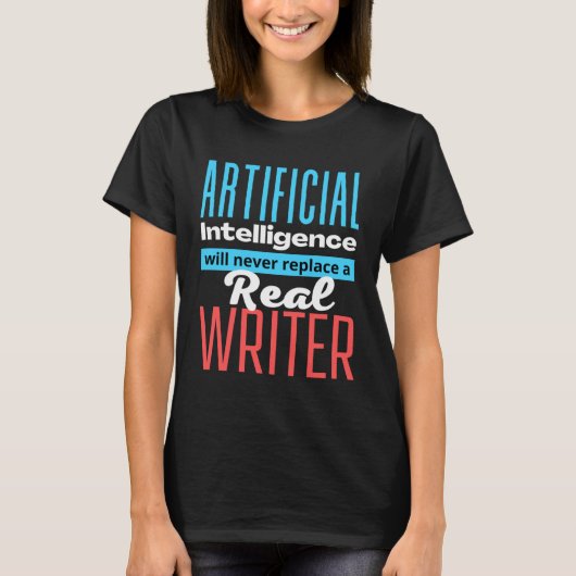 Defending the Work of a Writer  AI T-Shirt (Vorderseite)