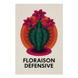 Defensive Blüte - Die scharfe Weichheit Poster
