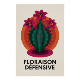 Defensive Blüte - Die scharfe Weichheit Poster