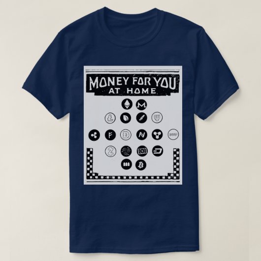 Defi Crypto-Münze Vintag T-Shirt (Design vorne)
