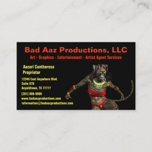 Defiance Business Card Visitenkarte (Vorderseite)