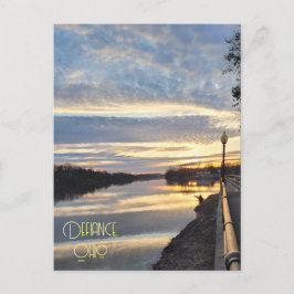 Defiance Ohio Sunrise Postkarte