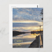 Defiance Ohio Sunrise Postkarte (Vorne/Hinten)