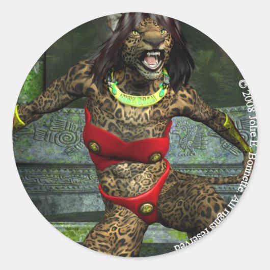 Defiance Round Sticker (Vorderseite)